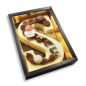 Chocoladeletter gespoten melk klein